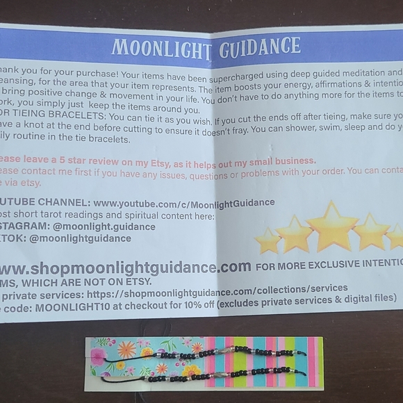 Protection Spiritually Charged Good Luck Black Silver Prosperity Bracelet - Picture 4 of 4